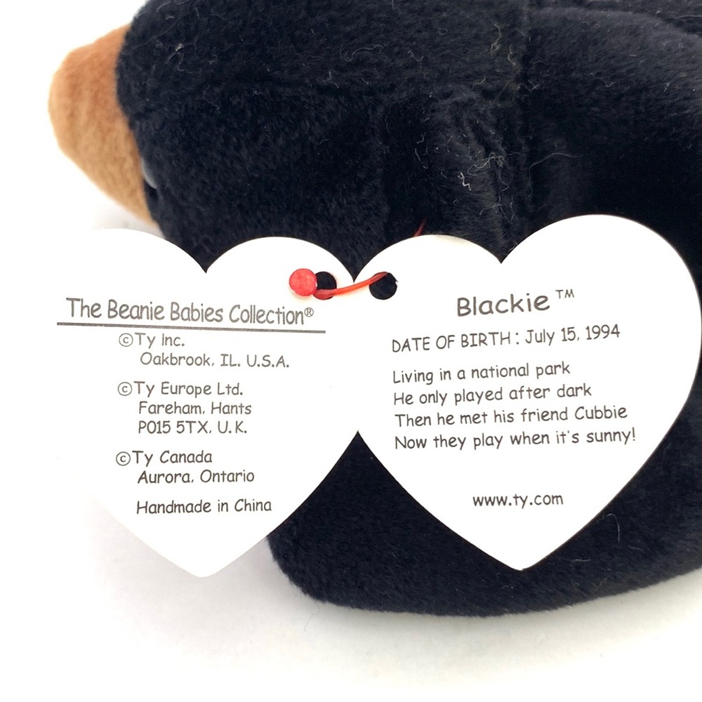 Ty Beanie Baby - 1994 Blackie the Bear - Retired - Picture 7 of 11